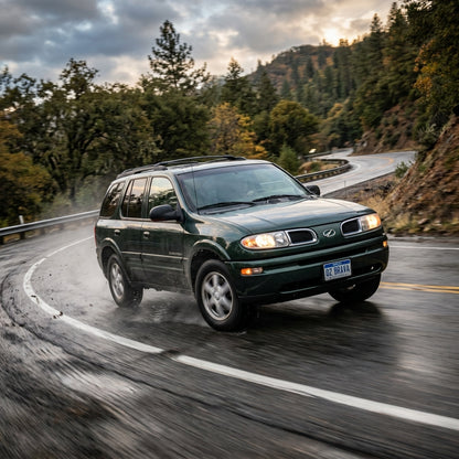 Action Shot: Oldsmobile Bravada Driving Fast