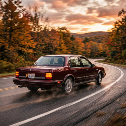 Action Shot: Oldsmobile Cutlass Driving Fast