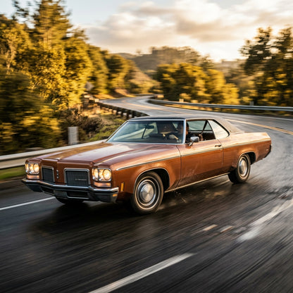 Action Shot: Oldsmobile Delta 88 Driving Fast