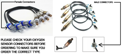 O2 Oxygen Sensor Replacement 4pc Set for GM Vehicles (2000-2004)