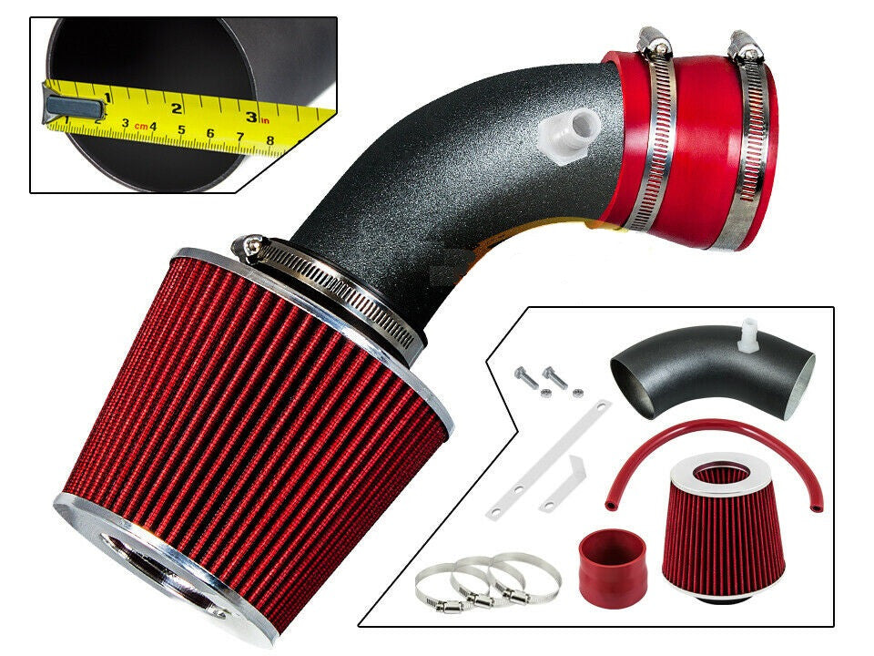 Short Ram Air Intake For Chrysler Pacifica (2004-2008) with 3.5L 3.8L 4.0L V6 Engines Red