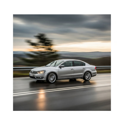 Action Shot:  Passat Driving Fast