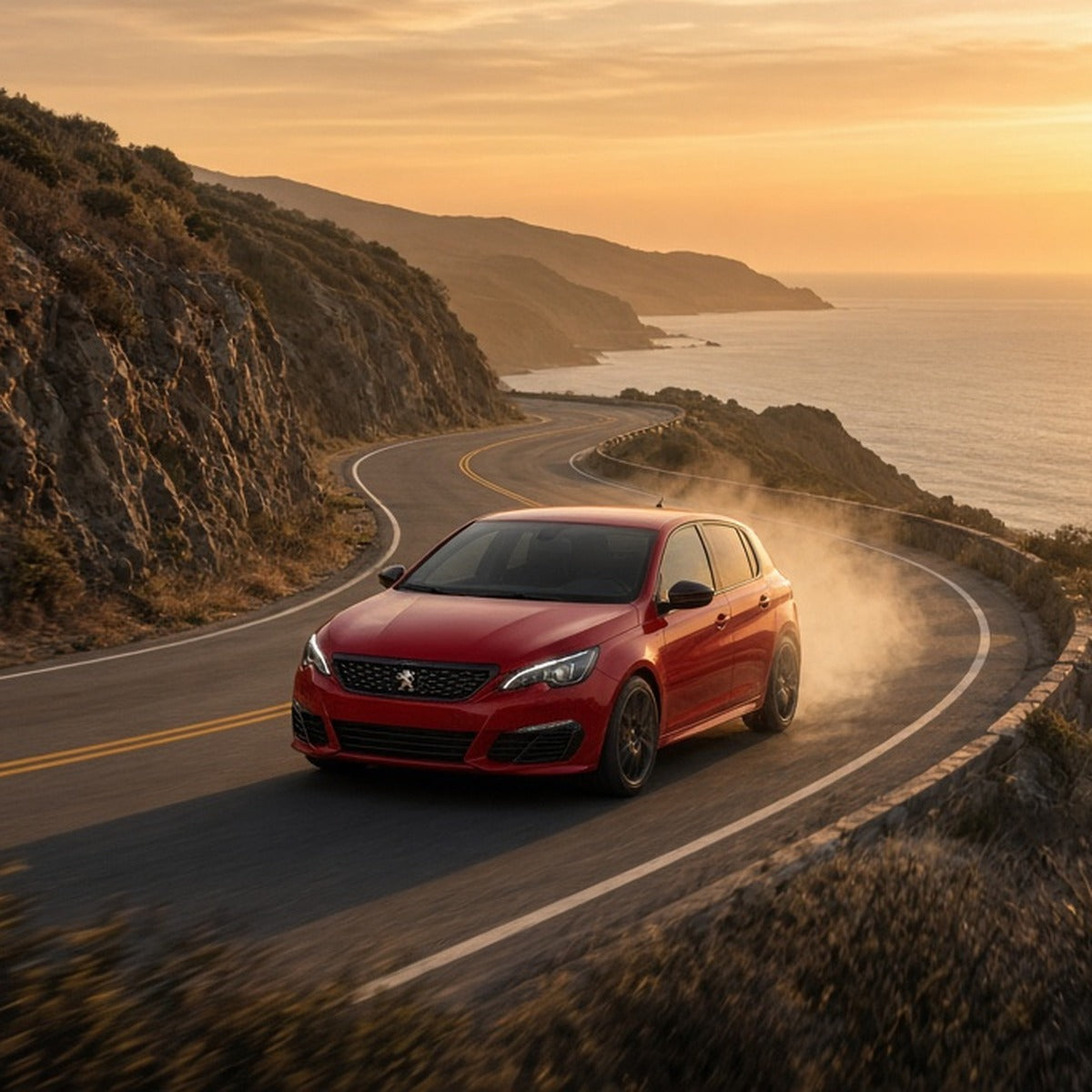 Stage 1 Performance Chip for Peugeot - Boost HP & Torque | OBD2 Plug & Play Module - Peugeot 308 GTi driving fast
