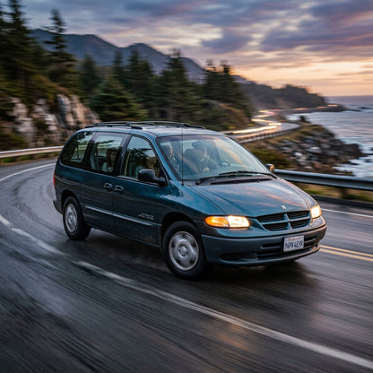 Action Shot: Plymouth Voyager,Grand Voyager Driving Fast