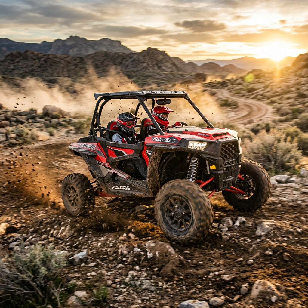 Action Shot: Polaris RZR  Driving Fast