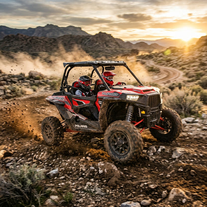 Action Shot: Polaris RZR  Driving Fast