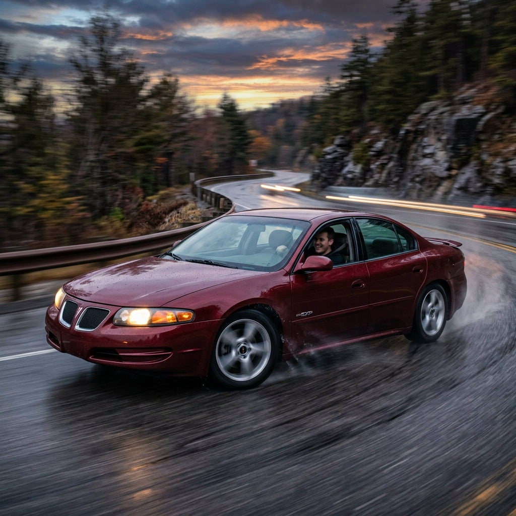 Action Shot: Pontiac Bonneville Driving Fast