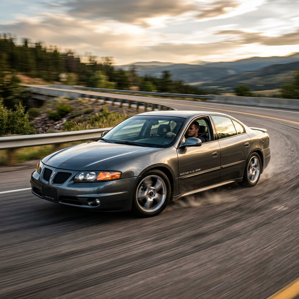 Action Shot: Pontiac Bonneville Driving Fast