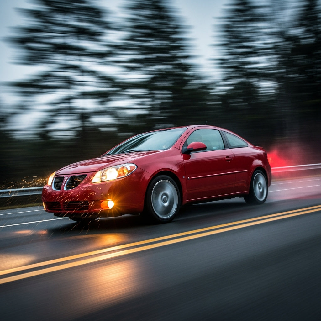 Action Shot: Pontiac G5 Driving Fast