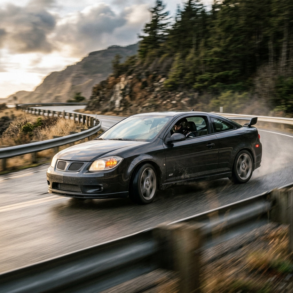 Action Shot: Pontiac G5 Driving Fast