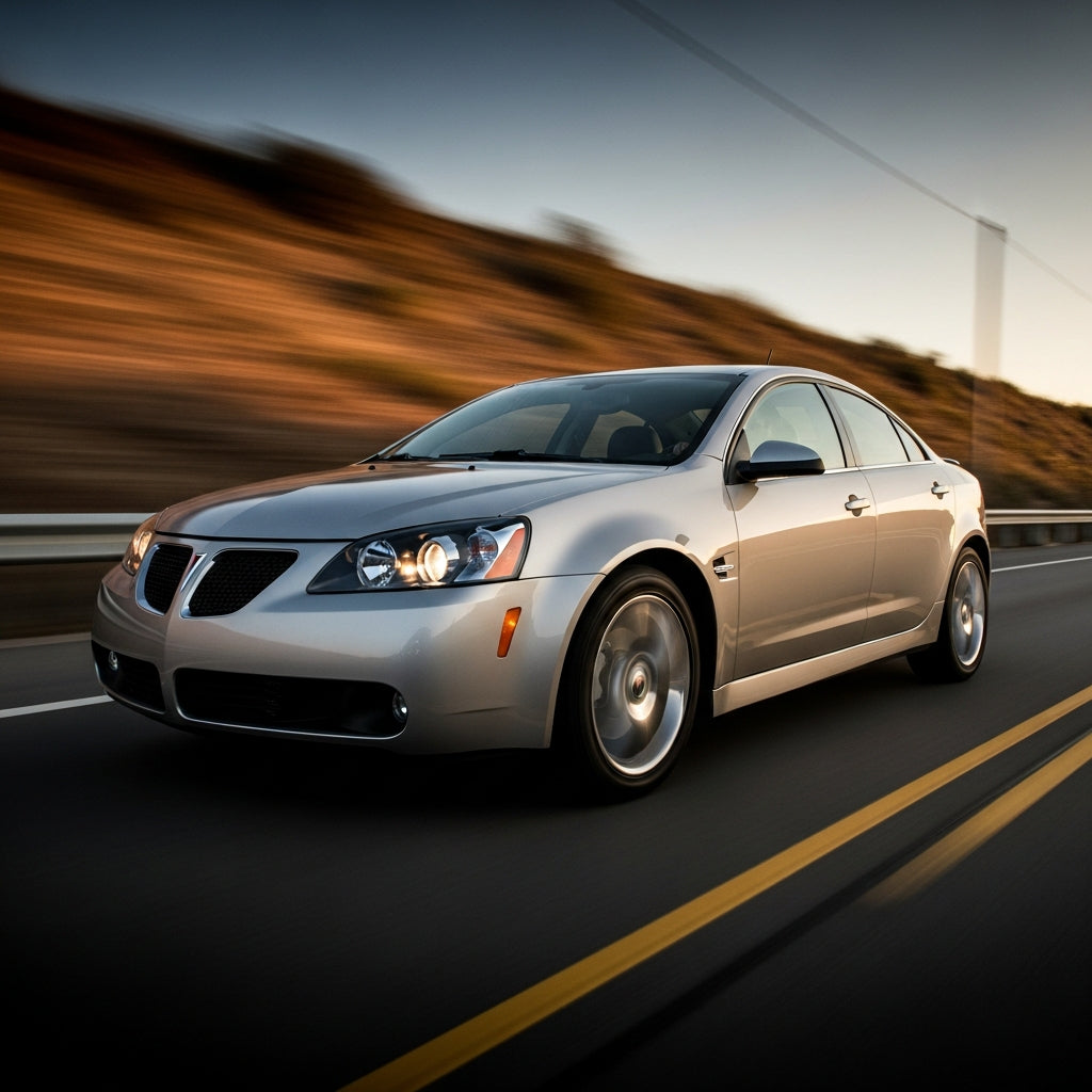 Action Shot: Pontiac G6, G8 Driving Fast