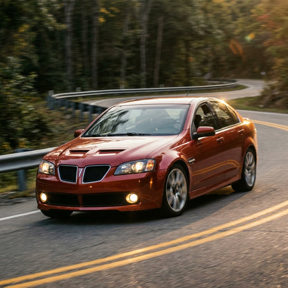 Action Shot: Pontiac G8 Driving Fast