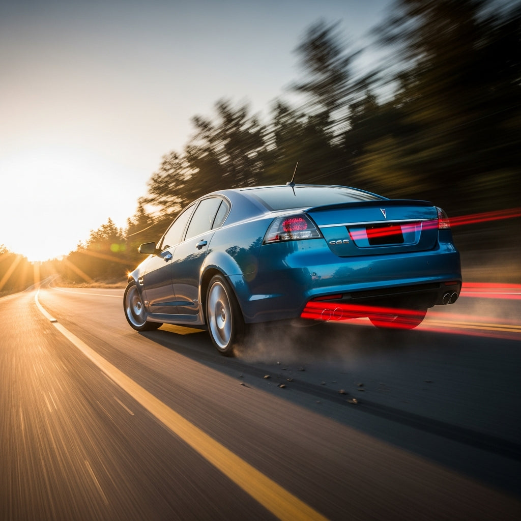 Action Shot: Pontiac G8 Driving Fast