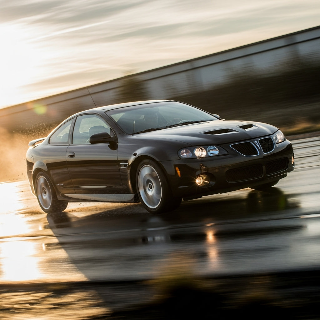 Action Shot: Pontiac G8, Grand Prix, GTO Driving Fast