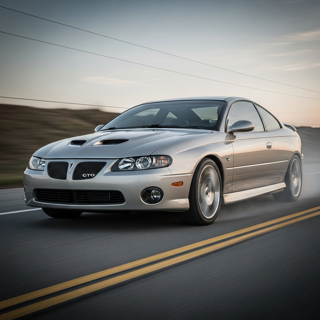Action Shot: Pontiac GTO Driving Fast