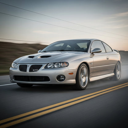 Action Shot: Pontiac GTO Driving Fast