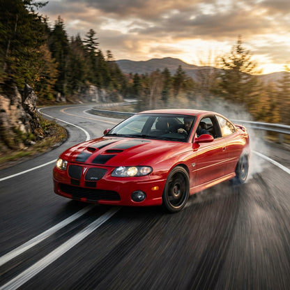 Action Shot: Pontiac GTO Driving Fast