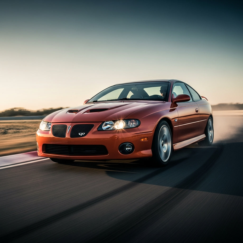 Action Shot: Pontiac GTO Driving Fast