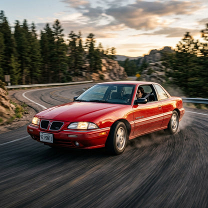 Action Shot: Pontiac Grand Am Driving Fast
