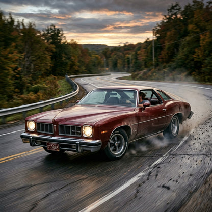 Action Shot: Pontiac LeMans Driving Fast