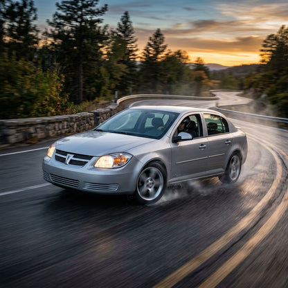 Action Shot: Pontiac Pursuit Driving Fast