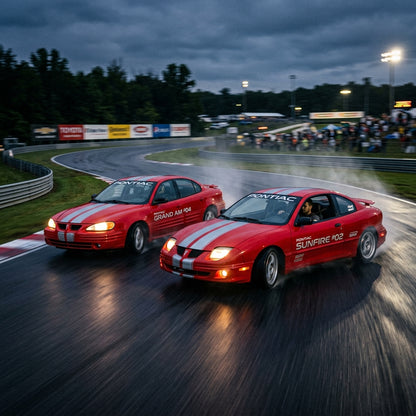 Action Shot: Pontiac Sunfire,Grand Am Driving Fast