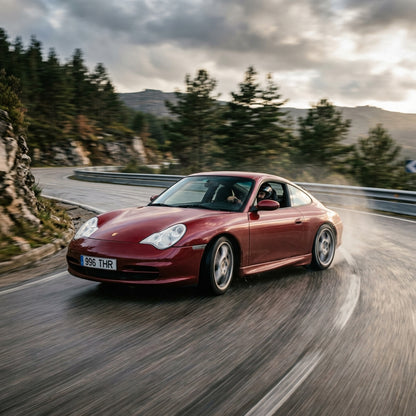 Action Shot: Porsche 911 Driving Fast