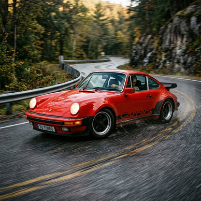 Action Shot: Porsche 911 Driving Fast