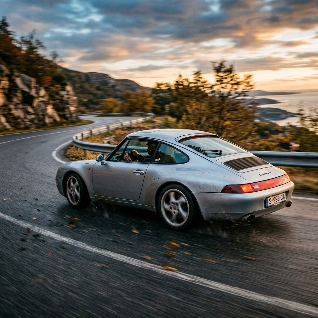 Action Shot: Porsche 911,Boxster,Cayman Driving Fast