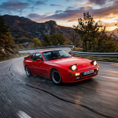 Action Shot: Porsche 944 Driving Fast