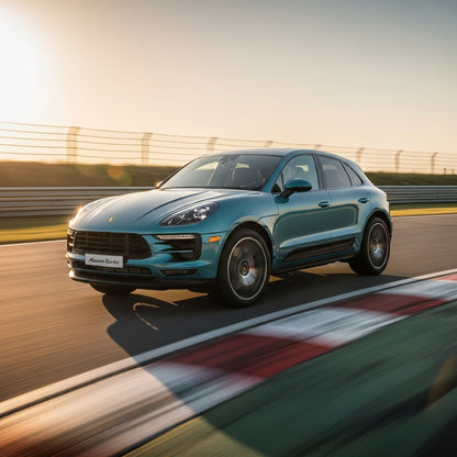 Action Shot: Porsche Macan Driving Fast