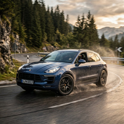 Action Shot: Porsche Macan Driving Fast