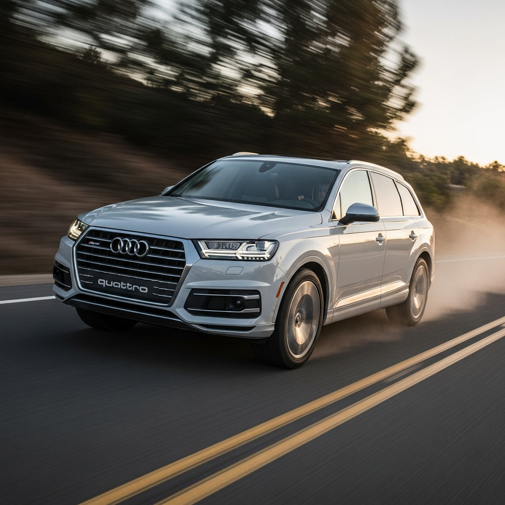 Action Shot:  Q7 Driving Fast