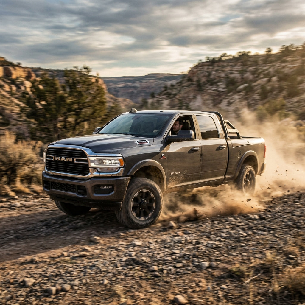 Action Shot: RAM 2500,3500 Driving Fast