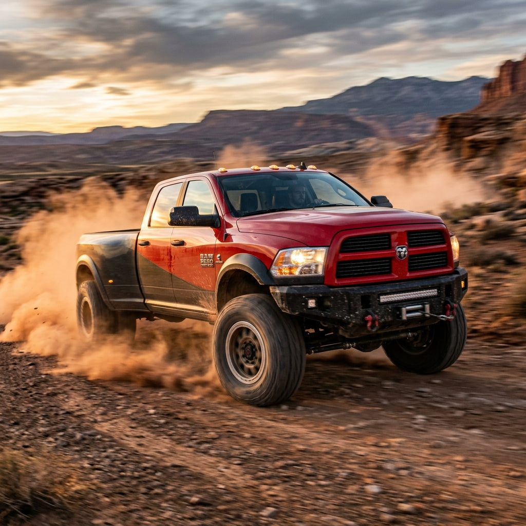 Action Shot: RAM 4500,5500 Driving Fast
