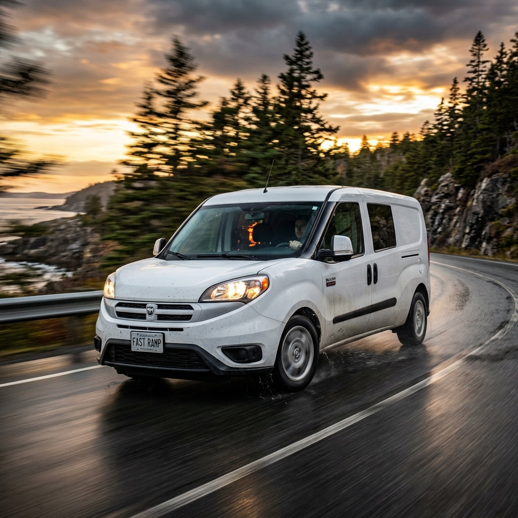 Action Shot: RAM ProMaster City Driving Fast