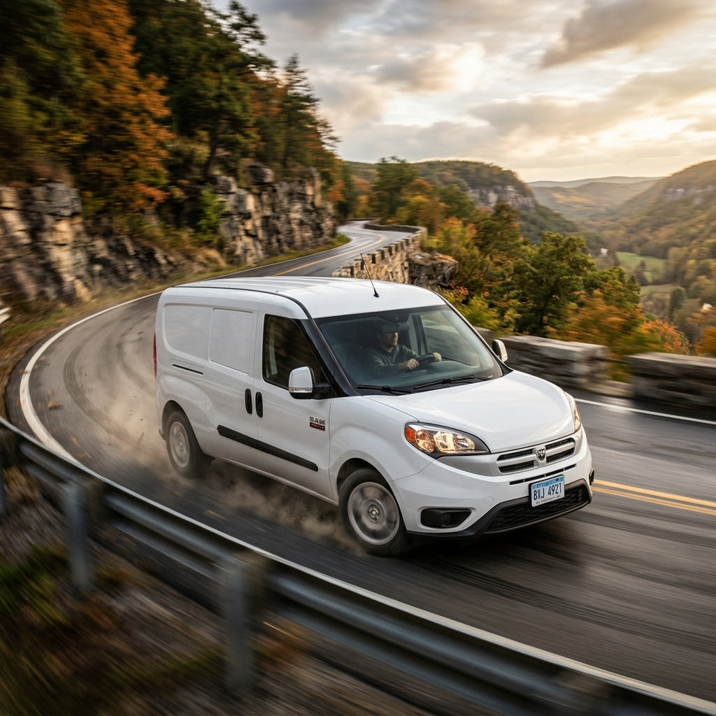 Action Shot: RAM ProMaster City Driving Fast