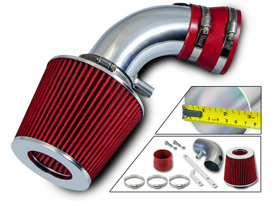 Short Ram Air Intake For Dodge Caravan Chrysler Voyager LX SE SXT Mini (2001-2007) With 3.3L V6 Engine Red