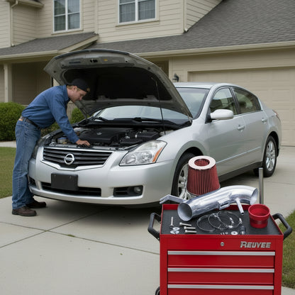 Admission d'air froid pour Nissan Altima (2007-2012) moteur 2,5 L - Rouge