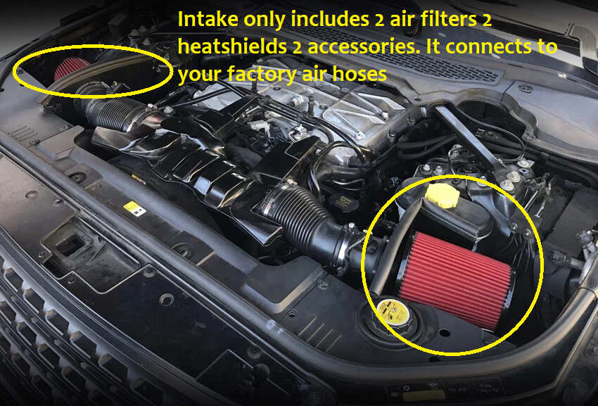 Cold Air Intake for Range Rover Sport (2014-2022) V8 5.0L SVR Supercharged Engine