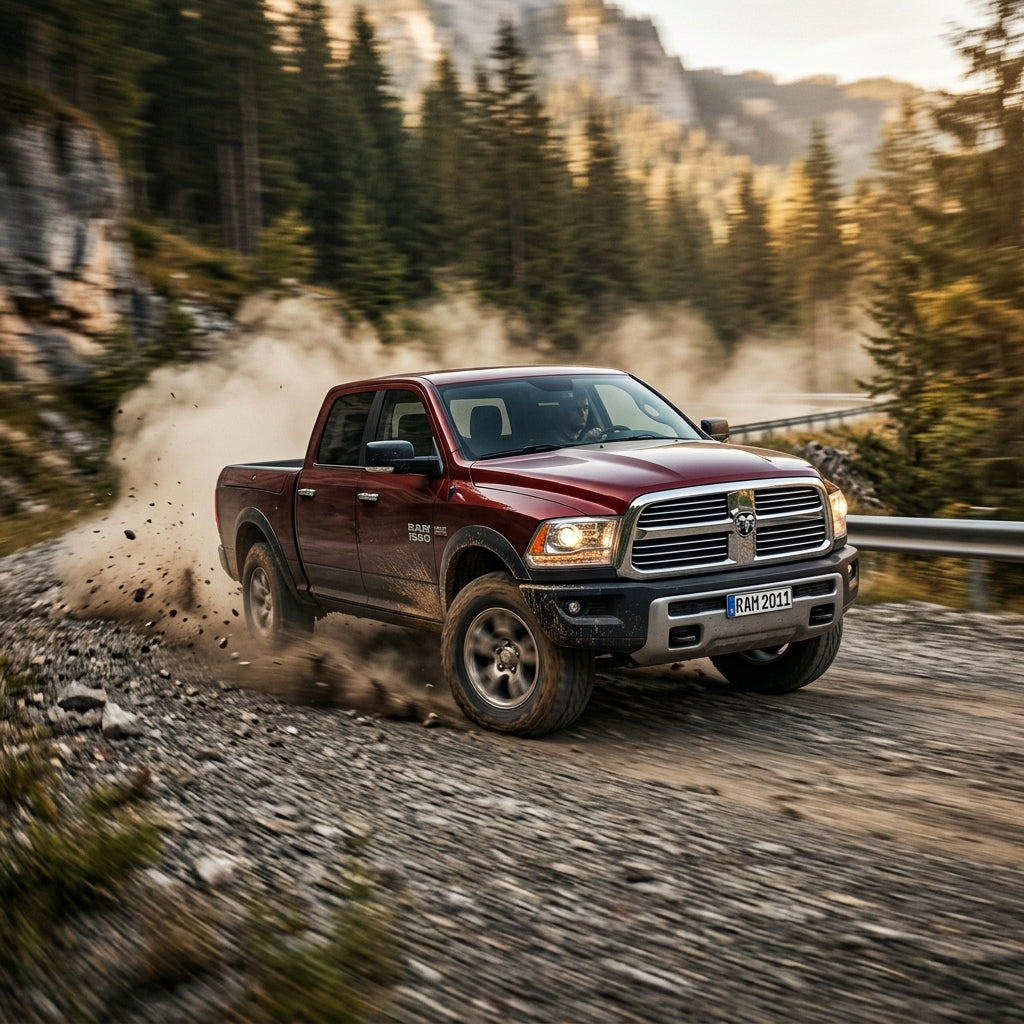 Action Shot: Ram 1500 Driving Fast