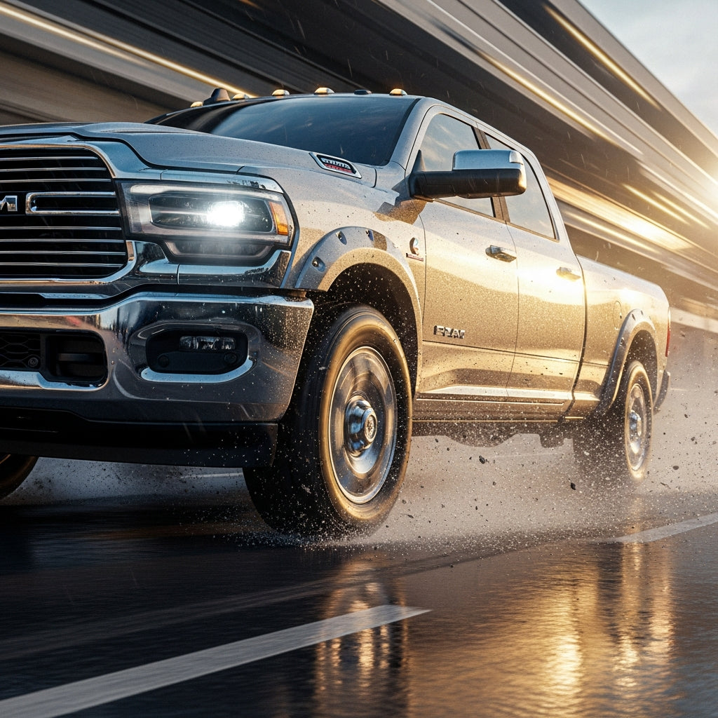 Action Shot: Ram, Dodge 2500, 3500, Ram Driving Fast