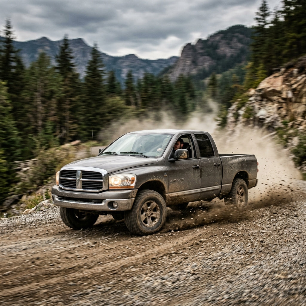 Action Shot: Ram, Dodge Ram, Ram 1500, Ram 2500, Ram 3500 Driving Fast