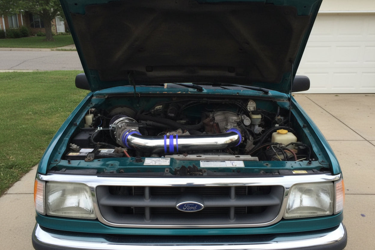 Cold Air Intake Kit for Ford Ranger (1991-1994) with 4.0L V6 Engine Blue Default Title