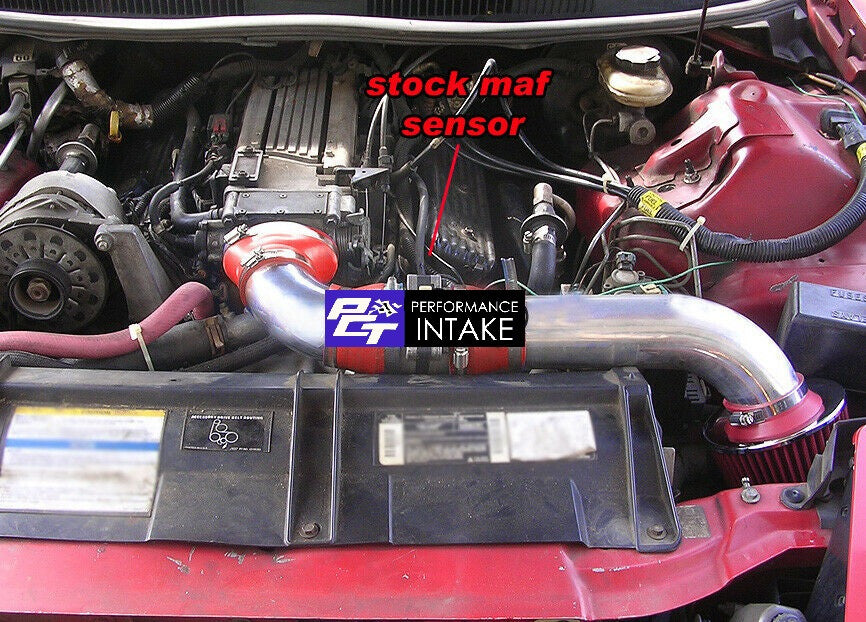 Performance Air Intake For Pontiac Firebird Formula (1994-1997) With 5.7L V8 Engine Red