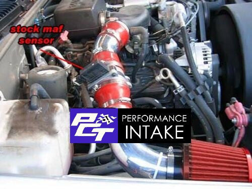 Performance Air Intake For GMC K2500 Suburban (1996-1999) With 5.0L 5.7L V8 Engine Red