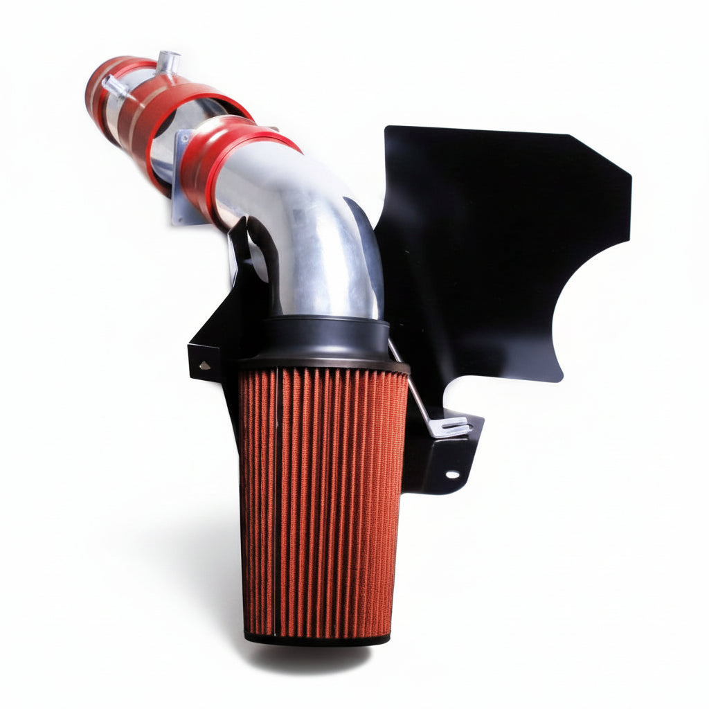 Cold Air Intake W/Heat Shield For Ford F-250/F-350/F-550 (1999-2003) with 6.8L V10 SOHC Engine Red