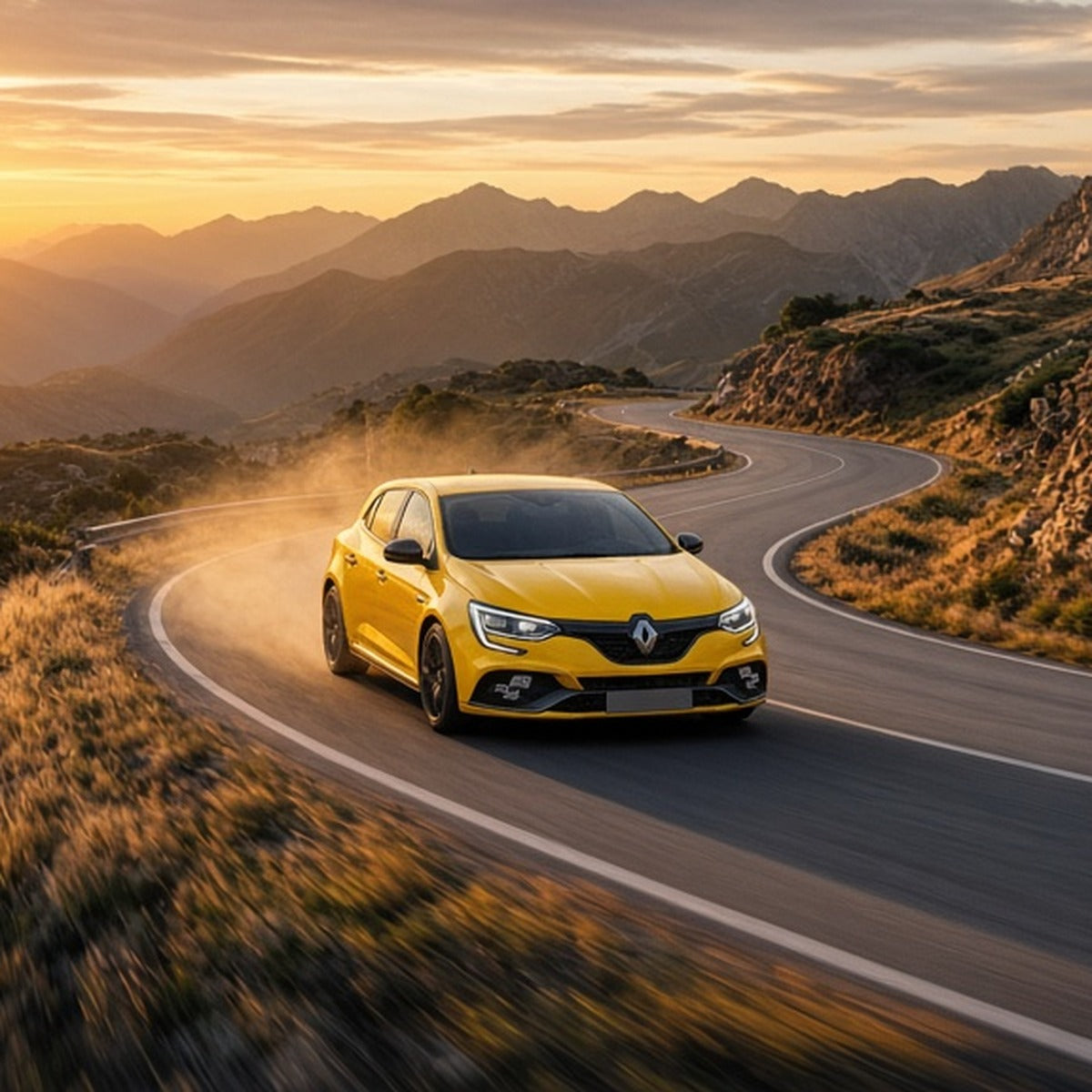 Stage 1 Performance Chip for Renault - Boost HP & Torque | OBD2 Plug & Play Module - Renault Megane RS driving fast