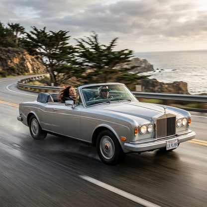 Action Shot: Rolls Royce Corniche II Driving Fast