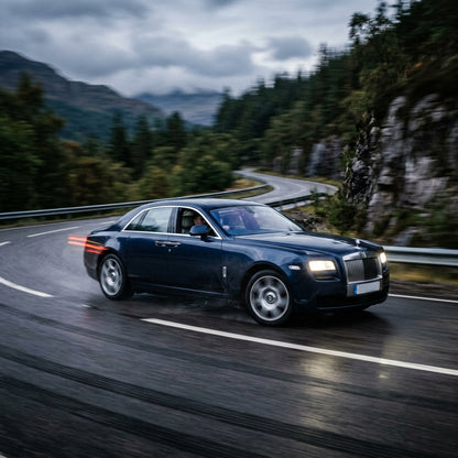 Action Shot: Rolls Royce Ghost Driving Fast